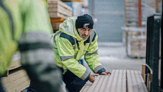 Medewerker in een magazijn